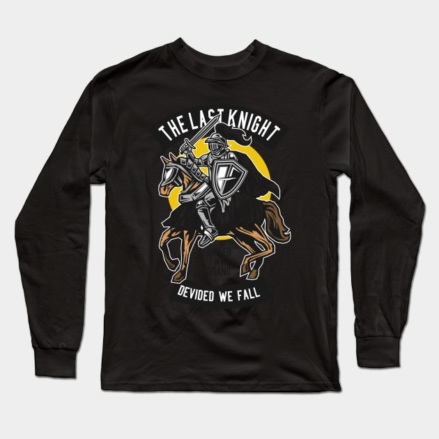 The Last Knight, Vintage Retro Classic Long Sleeve T-Shirt by CoApparel